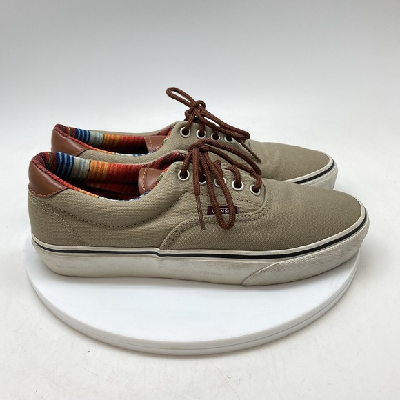 Vans Other - Vans Authentic Era 59 C&L Mens 8 Khaki Skater Canvas TC6D Shoes Sneakers